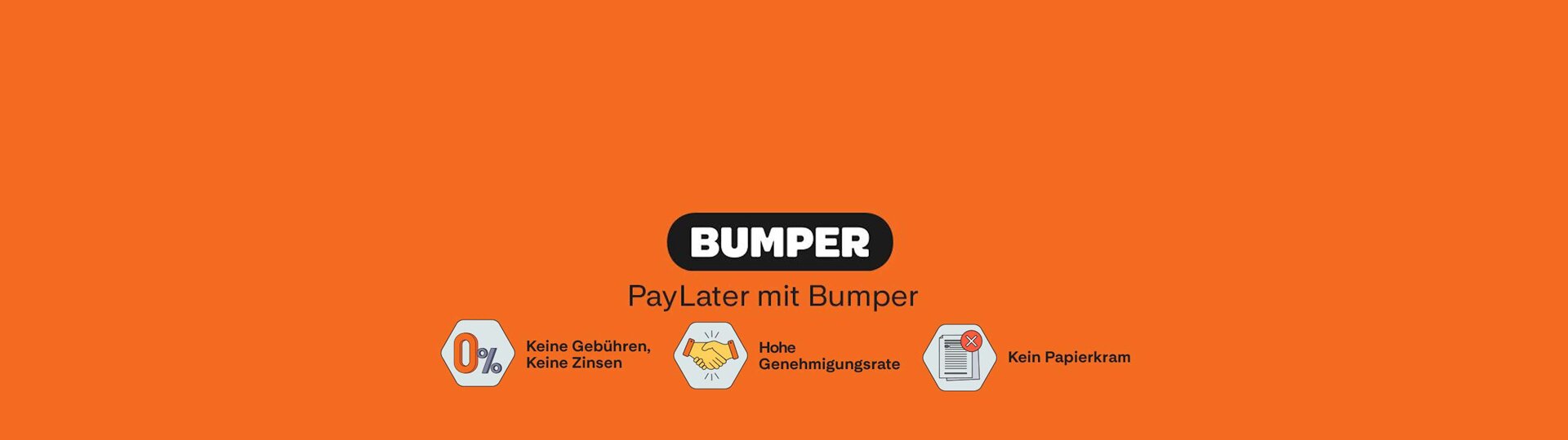 Abbildung des Bumber Logos - payLater mit Bumper